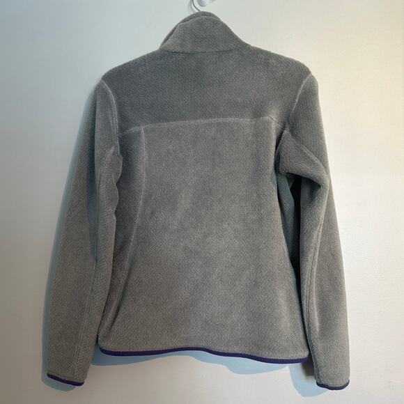 Patagonia Re-Tool Snap-T Fleece Pullover, Gray and Purple, Women's Small - Picture 9 of 9
